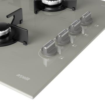 Arçelik OCD T 601 EG Gri Cam Ankastre Ocak