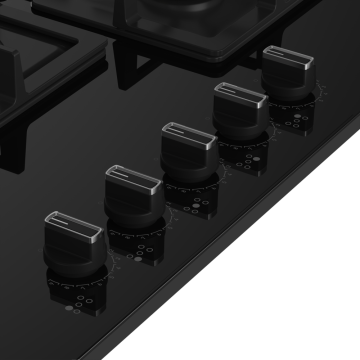 Arçelik OCD K 752-1 DWKS Wok Gözlü Siyah Cam Ankastre Ocak