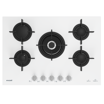 Arçelik OCD T 752-1 DWKB Wok Gözlü Beyaz Cam Ankastre Ocak