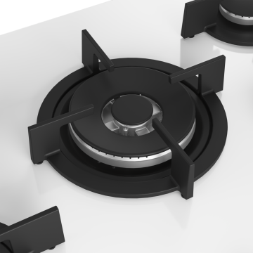 Arçelik OCD T 752-1 DWKB Wok Gözlü Beyaz Cam Ankastre Ocak