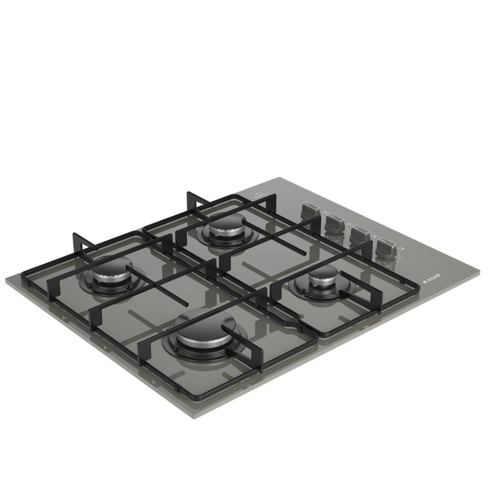 Arçelik OCD D 651-1 EKG Gri Cam Ankastre Ocak
