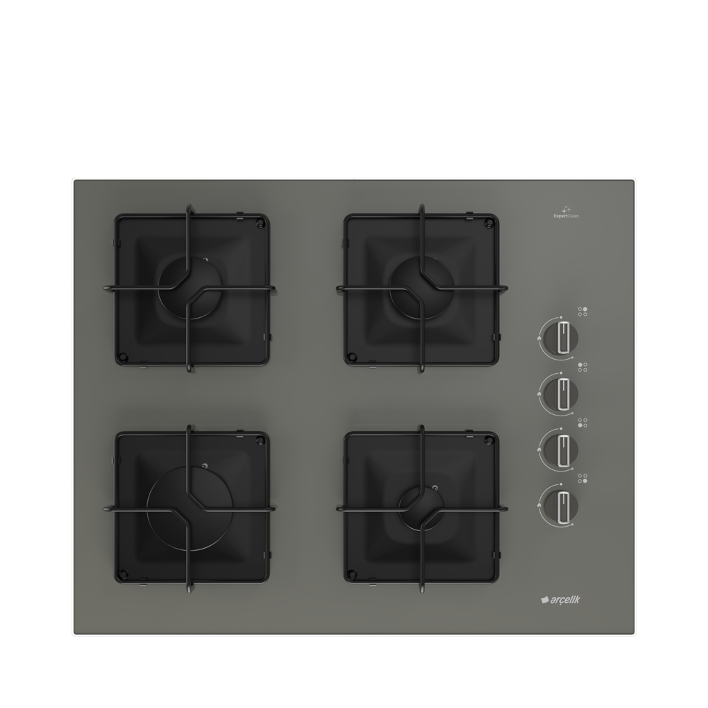 Arçelik OCD K 651 EG Gri Ankastre Ocak