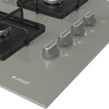 Arçelik OCD K 651 EG Gri Ankastre Ocak