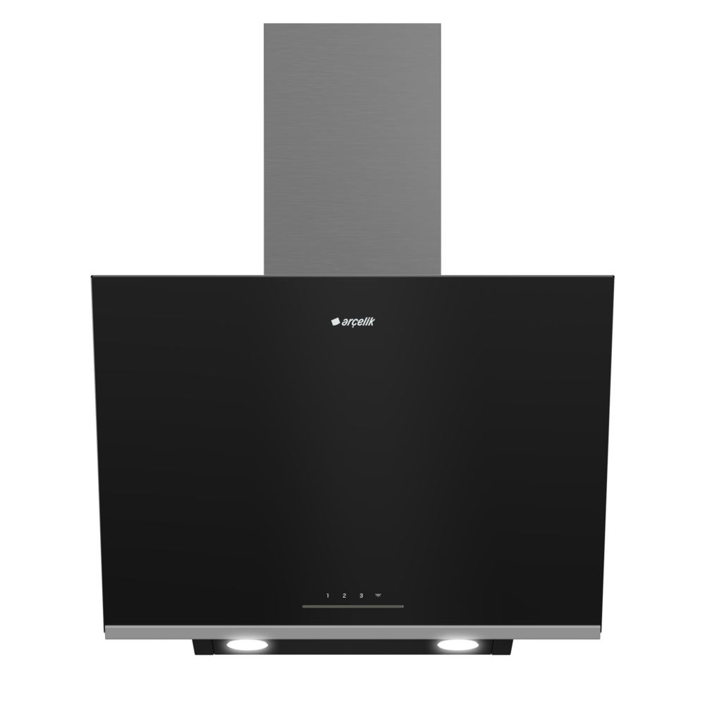 Arçelik ADE 606-9 S Siyah Duvar Tipi Davlumbaz