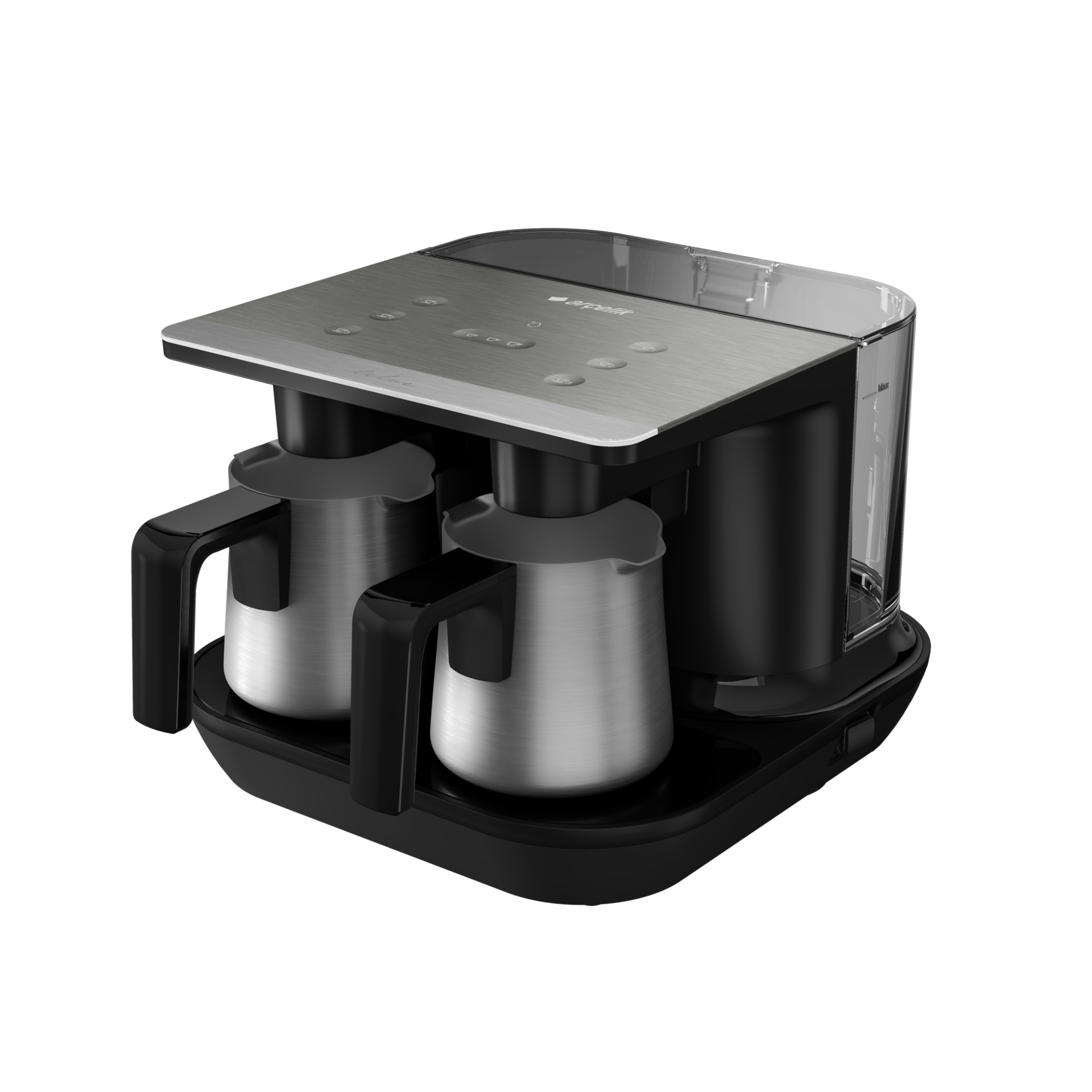 Arçelik TKM 9961 G Telve Gri İkili Türk Kahve Makinesi