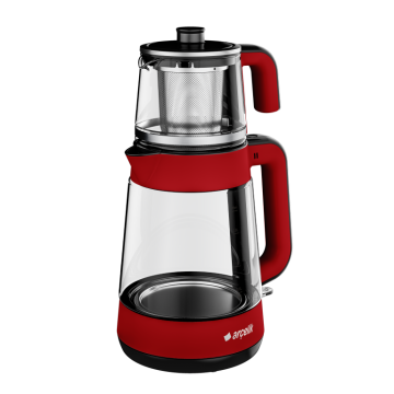 Arçelik CM 6964 K Resital Kırmızı 1900 W Cam Demlikli Çay Makinesi