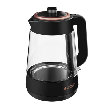 Arçelik CM 6964 S Resital Siyah 1900 W Cam Demlikli Çay Makinesi