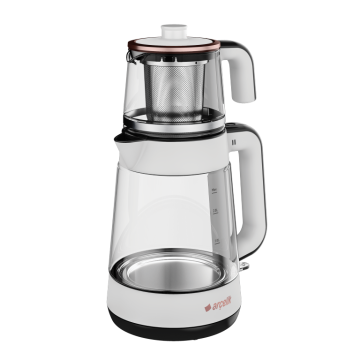 Arçelik CM 6964 Resital Beyaz 1900 W Cam Demlikli Çay Makinesi